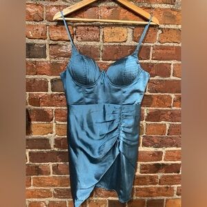 Selfie Leslie Blue Semi-Formal Mini Dress Size Large